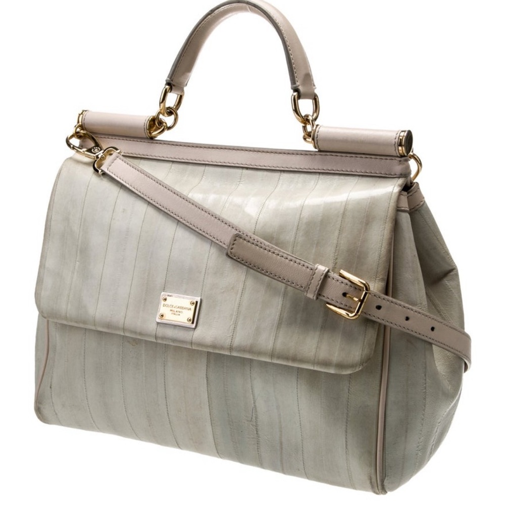 Dolce & Gabanna Sicily Eel exotic bag